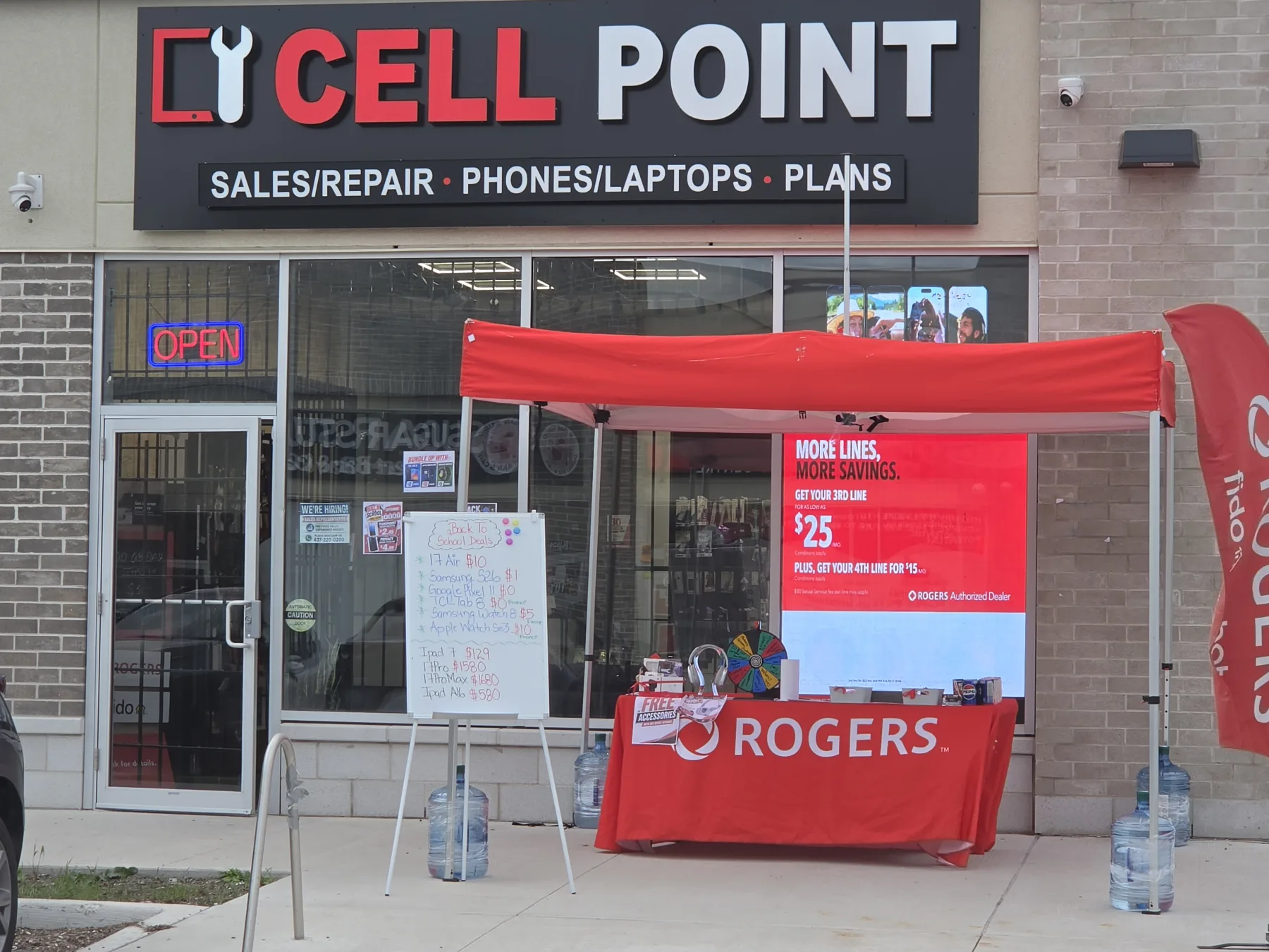 CellPoint Mayfield Road storefront and entrance in Brampton Ontario